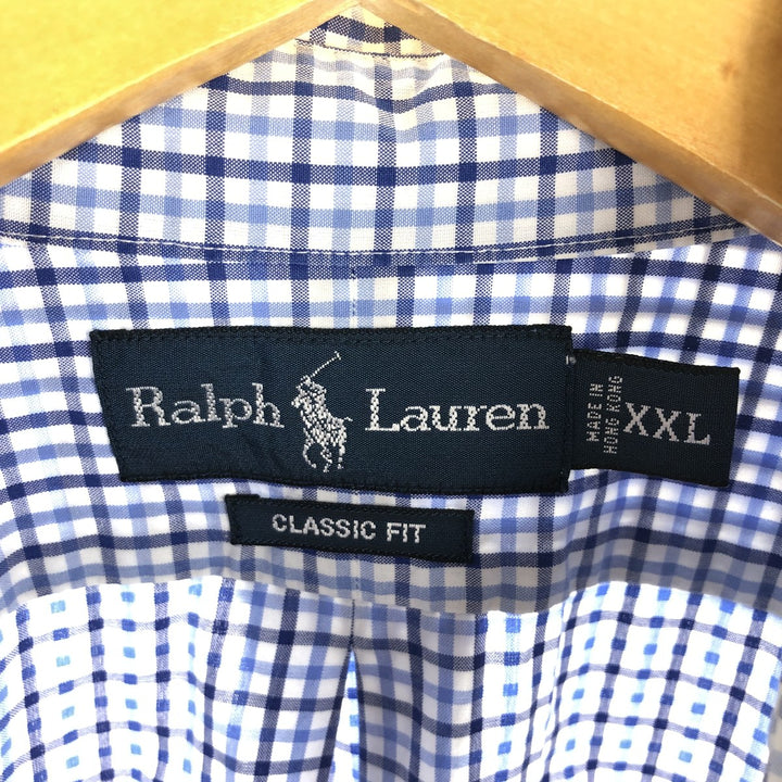 Ralph Lauren Classic Fit Long Sleeve Button Down Check Shirt Men's XXL /eaa453484