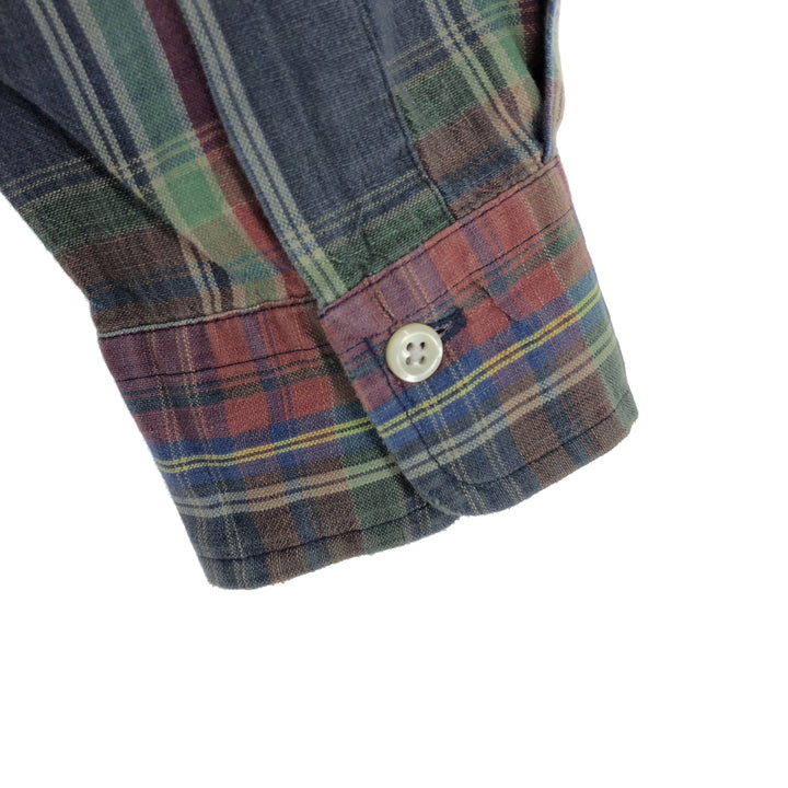 Ralph Lauren MADRAS CONTAINS VARIATIONS Long Sleeve Button Down Check Shirt Men's M /eaa453488