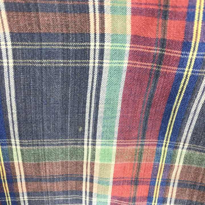 Ralph Lauren MADRAS CONTAINS VARIATIONS Long Sleeve Button Down Check Shirt Men's M /eaa453488