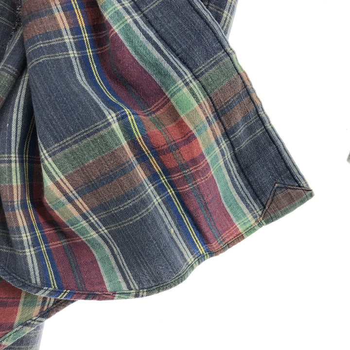 Ralph Lauren MADRAS CONTAINS VARIATIONS Long Sleeve Button Down Check Shirt Men's M /eaa453488