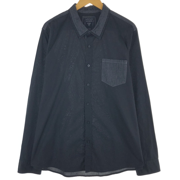 Guess SLIM FIT long sleeve cotton shirt, men's XXL /eaa453490