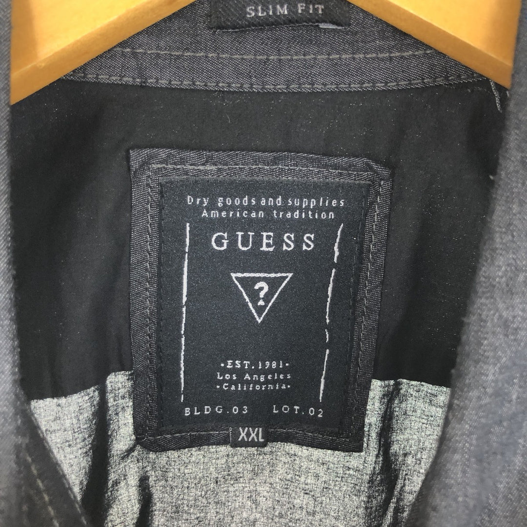 Guess SLIM FIT long sleeve cotton shirt, men's XXL /eaa453490