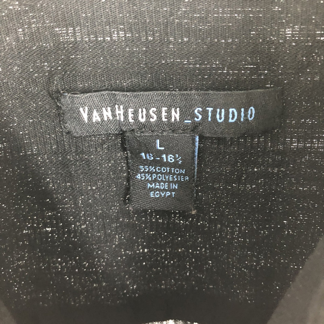 VAN HEUSEN STUDIO Long Sleeve Shirt Men's L /eaa453499