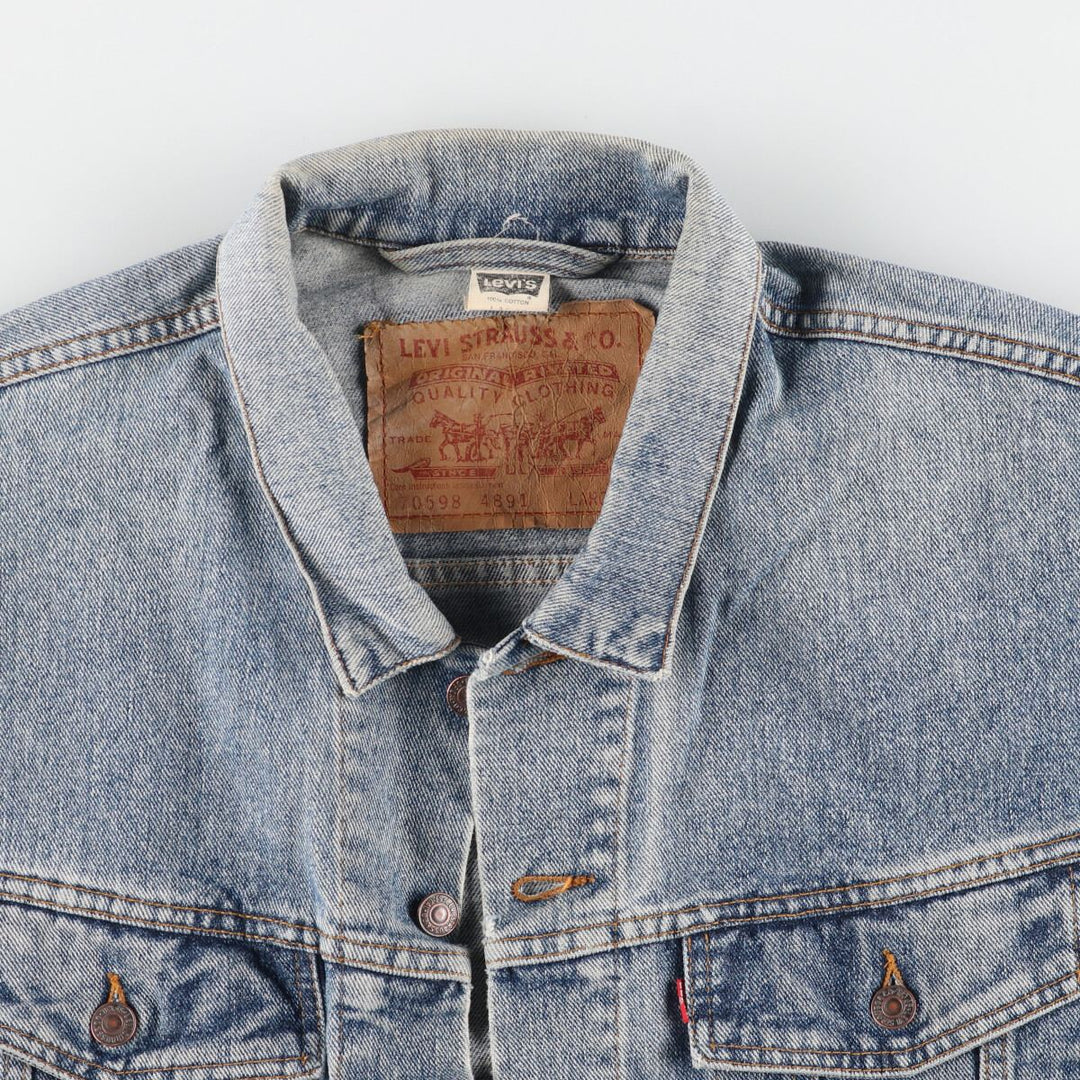 90'S Levi's 70598-4891 Oversized Patch Denim Jacket, Made in Canada, Men's L, Vintage /eaa453517