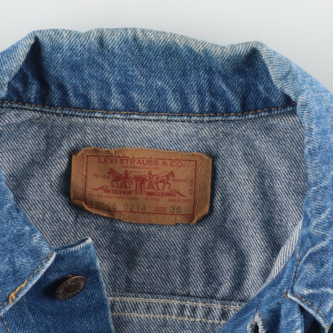 90'S Levi's 70506-0214 denim jacket, denim jacket, made in USA, men's M, vintage /eaa453525