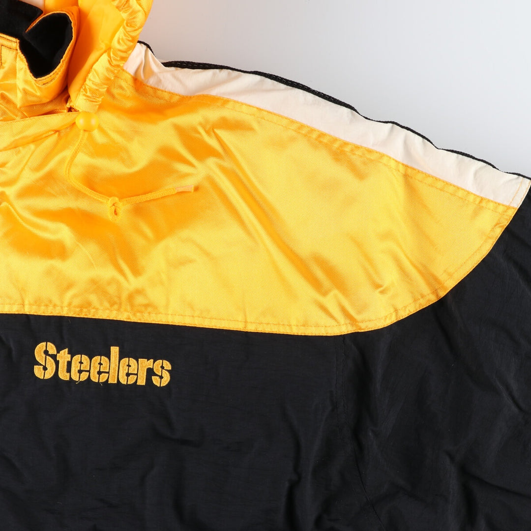 Starter NFL PITTSBURGH STEELERS Pittsburgh Steelers padded hoodie puffer jacket men's XL equivalent /eaa453548