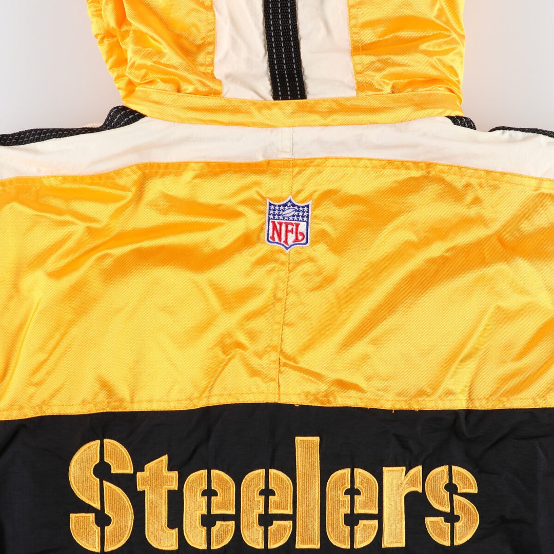 Starter NFL PITTSBURGH STEELERS Pittsburgh Steelers padded hoodie puffer jacket men's XL equivalent /eaa453548