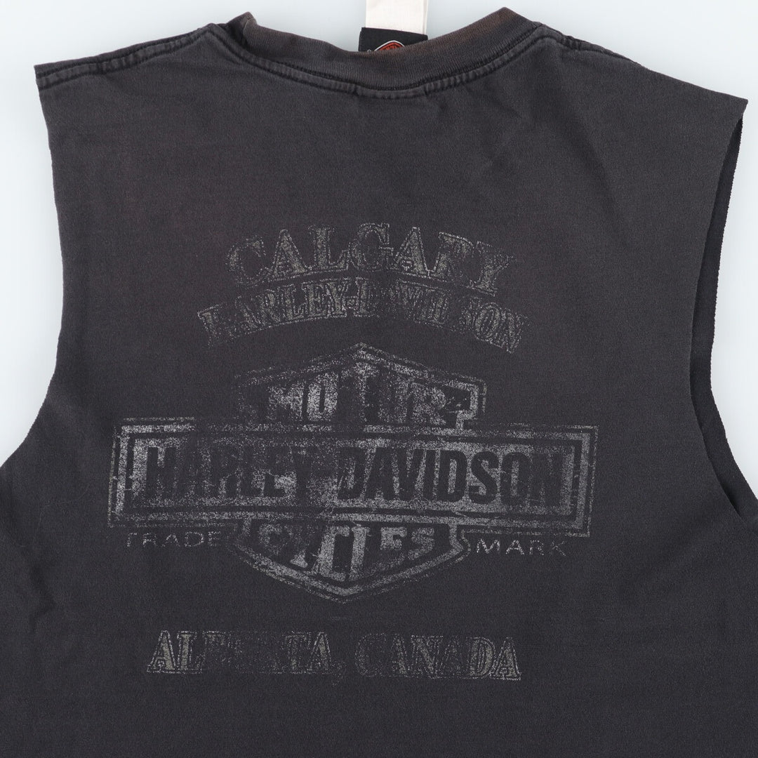 Harley-Davidson Cut-off Motorcycle Bike T-shirt Men's L /eaa453559