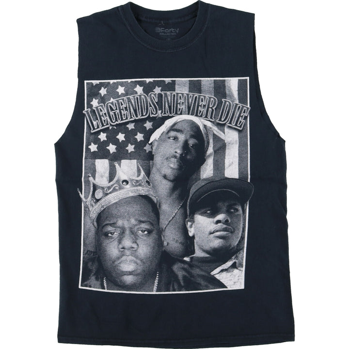 EAZY-E 2Pac Notorious BIG Cut-off Rap T-Shirt Rap Tee Men's S /eaa453564