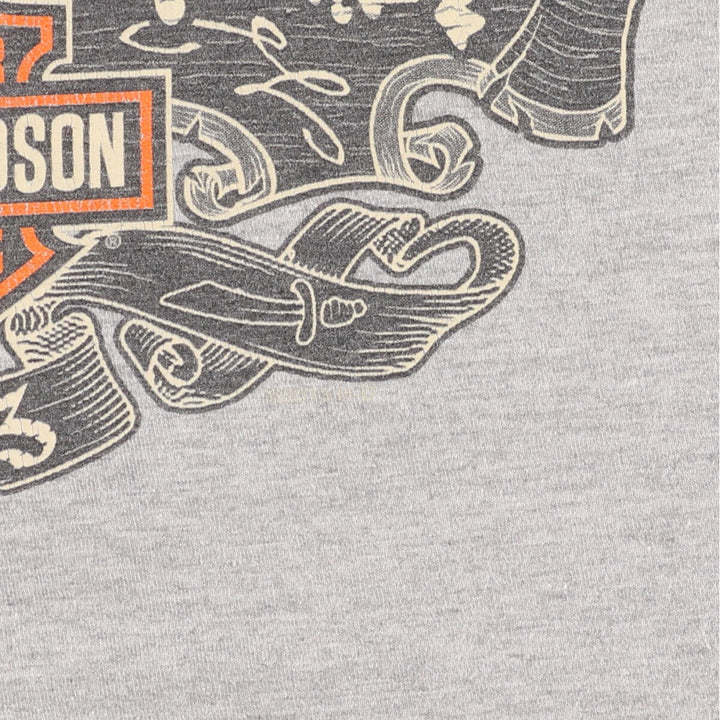 Harley-Davidson Skull Pattern Back Print Motorcycle Bike T-Shirt Men's L /eaa453573