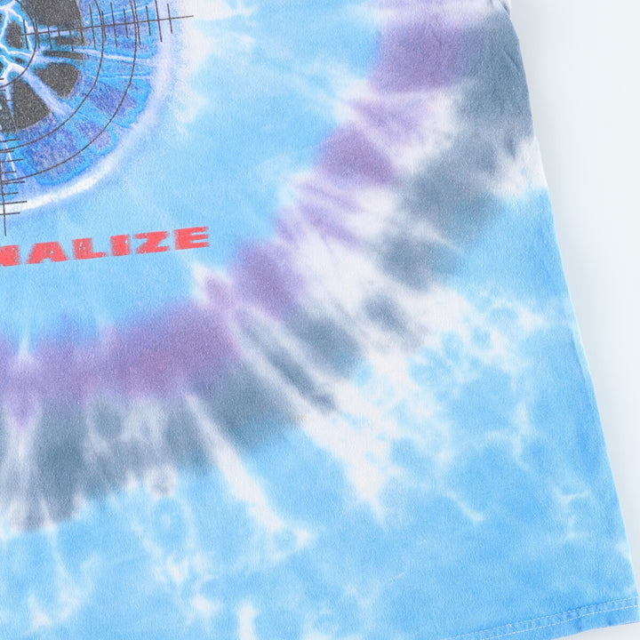 DEF LEPPARD Tie-dye Pattern Band T-shirt, Men's L /eaa453625