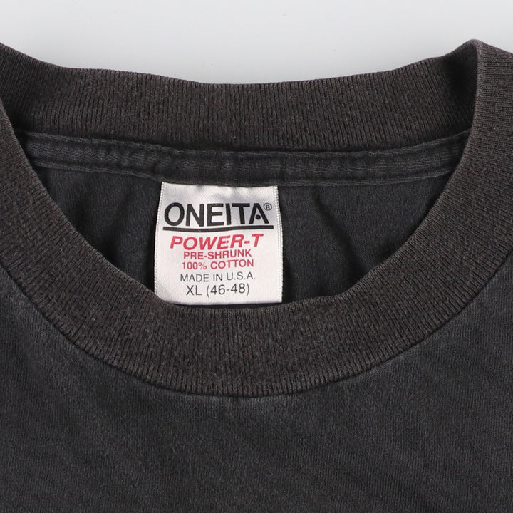 90'S ONEITA Printed T-shirt Made in USA Men's XL Vintage /eaa453645