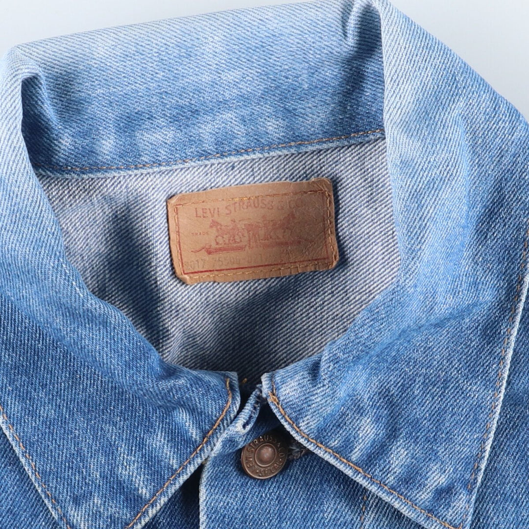 70s~80'S Levi's 75506-0217 denim jacket, denim jacket, men's size M, vintage / eaa453665