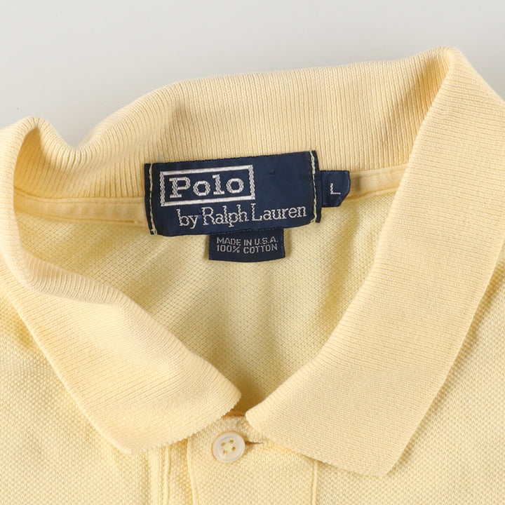 90'S POLO by Ralph Lauren short sleeve polo shirt made in USA men's L vintage /eaa453675