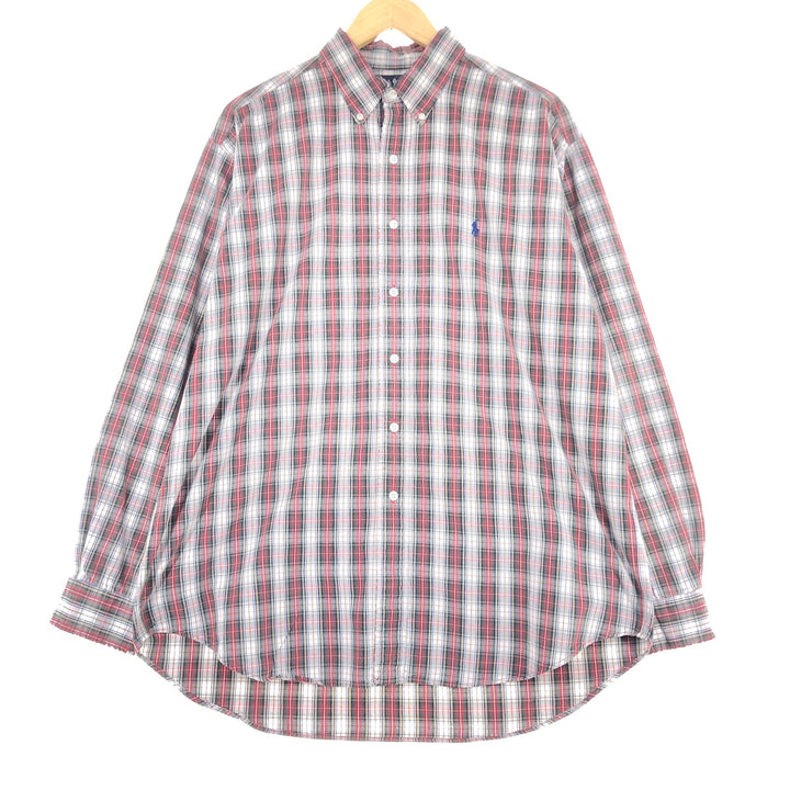 POLO RALPH LAUREN BLAKE long sleeve button down check shirt men's XL /eaa453709