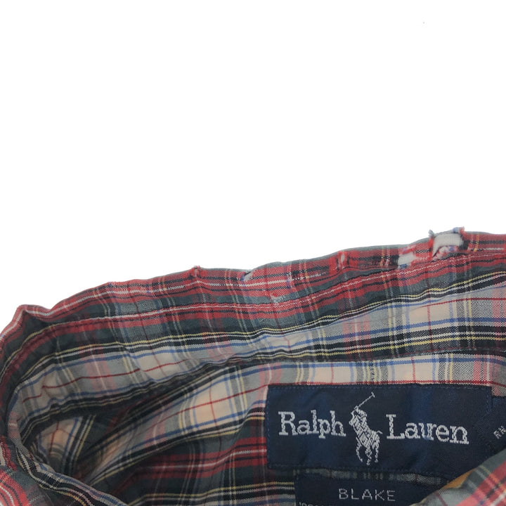 POLO RALPH LAUREN BLAKE long sleeve button down check shirt men's XL /eaa453709