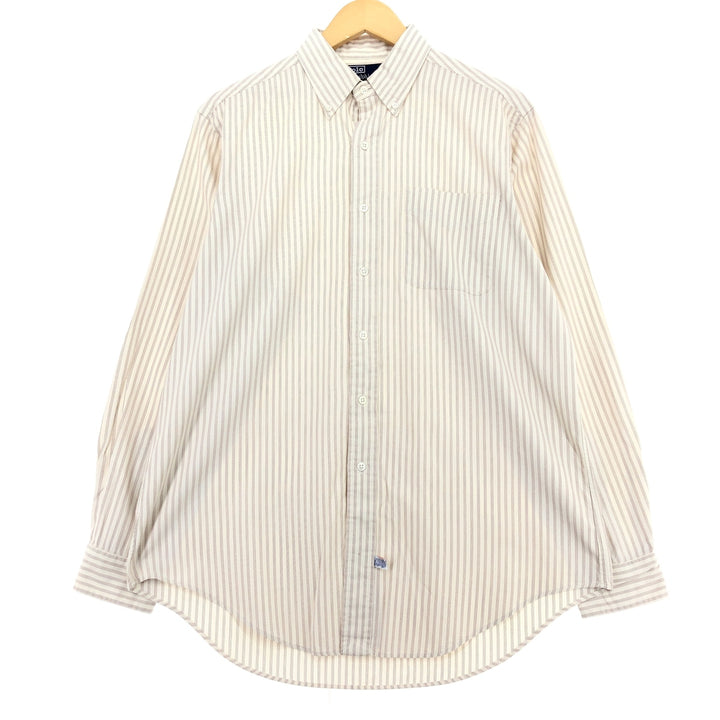 90'S Ralph Lauren POLO by Ralph Lauren long sleeve button down striped shirt men's L vintage /eaa453712