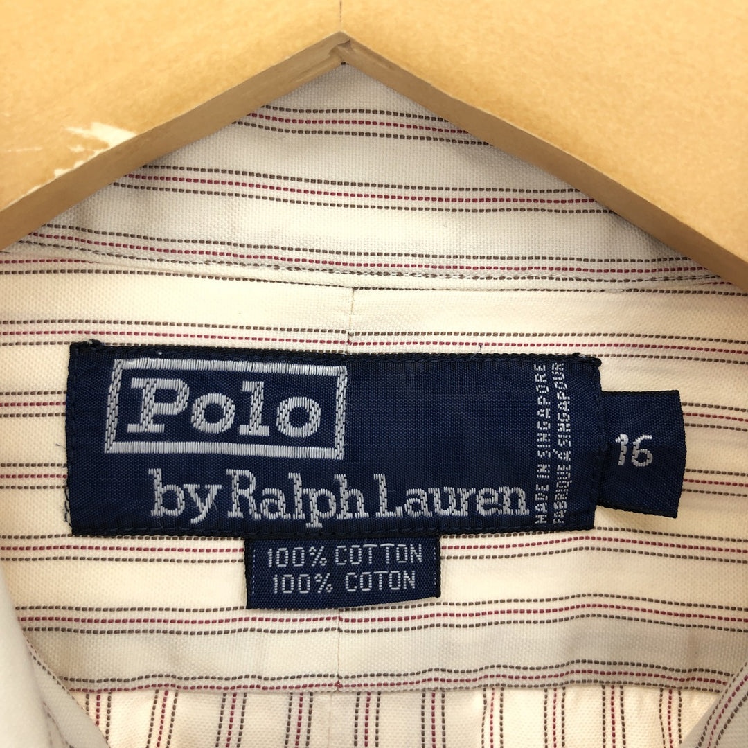 90'S Ralph Lauren POLO by Ralph Lauren long sleeve button down striped shirt men's L vintage /eaa453712