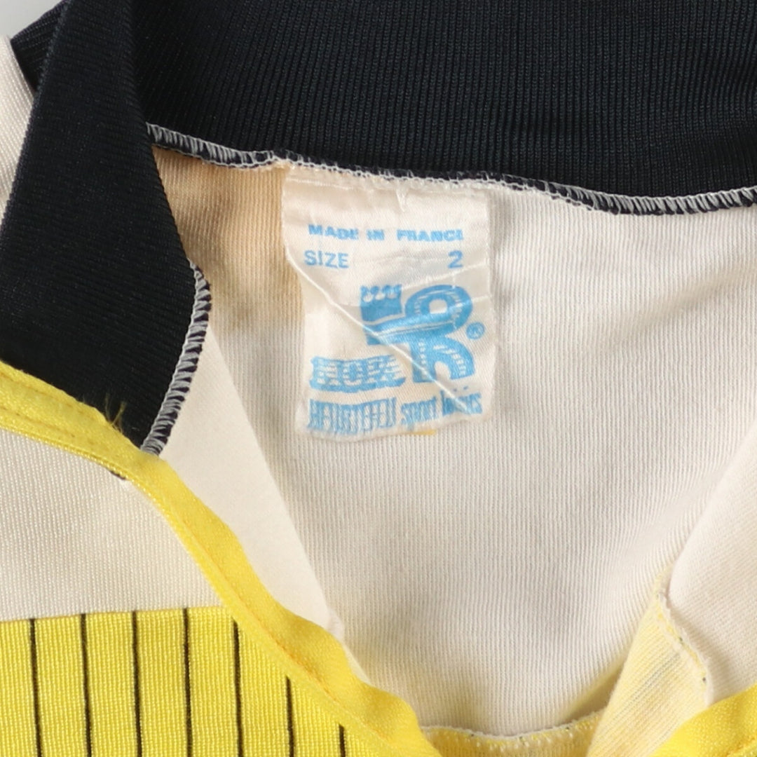 90'S short sleeve cycling shirt, made in France, women's size S, vintage unknown yellow type Vintage Second Hand