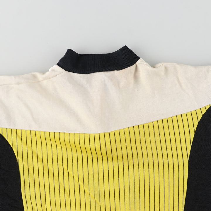 90'S short sleeve cycling shirt, made in France, women's size S, vintage unknown yellow type Vintage Second Hand
