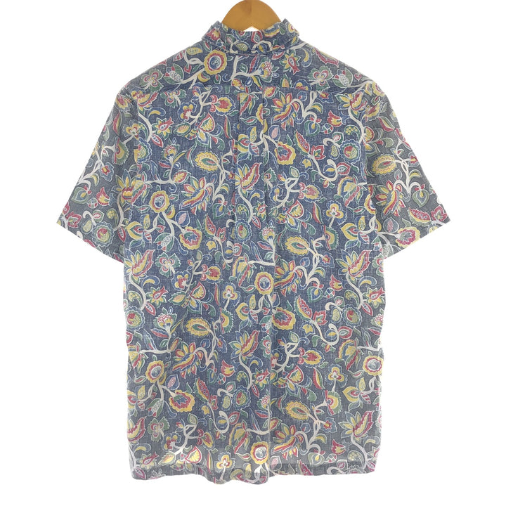 90'S Reyn Spooner Swimsuit Tag All-Over Print Pullover Button-Down Hawaiian Aloha Shirt Men's M /eaa453756