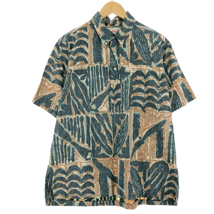 Reyn Spooner ALFRED SHAHEEN All-over Print Pullover Button-Down Hawaiian Aloha Shirt Men's L /eaa453771