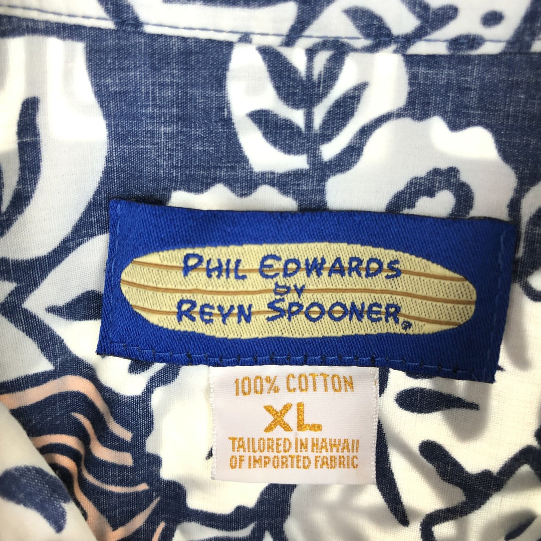 Reyn Spooner PHIL EDWARDS All-over Hawaiian Aloha Shirt, Made in Hawaii, Men's XL /eaa453774