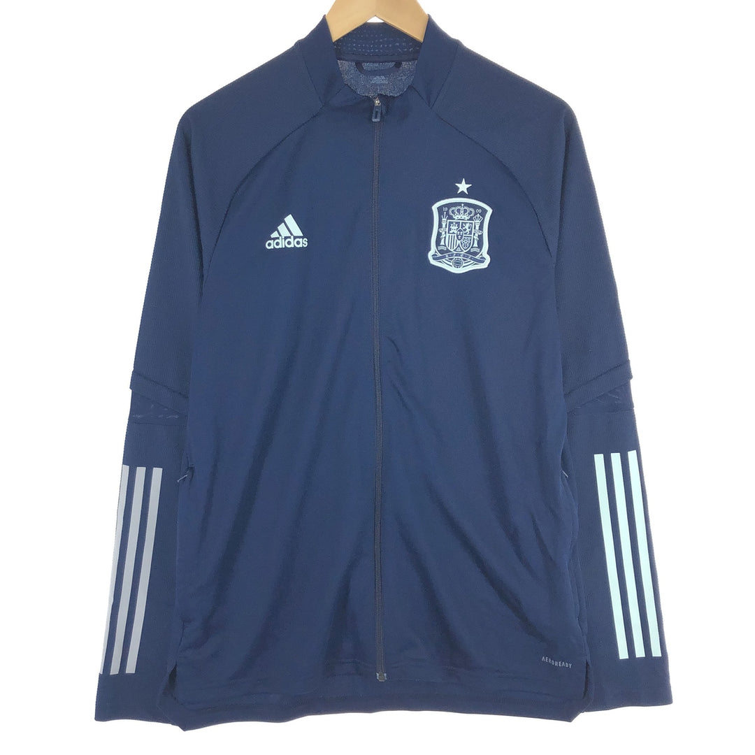 Adidas Spain national team jersey track jacket men's L polyester navy blue type Vintage Second Hand