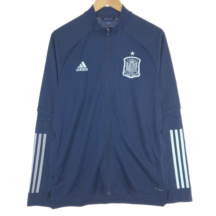 Adidas Spain national team jersey track jacket men's L polyester navy blue type Vintage Second Hand