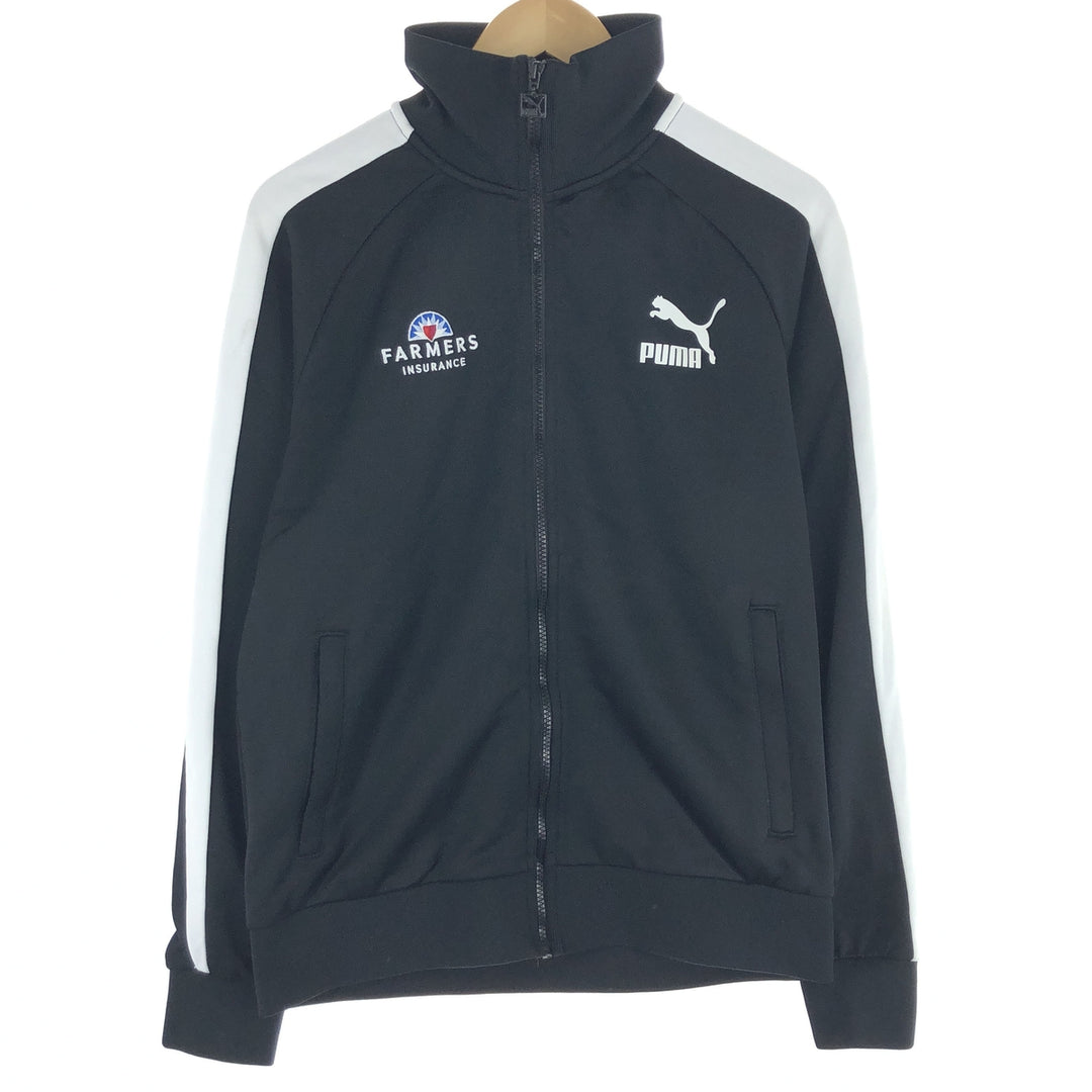 PUMA Jersey Track Jacket Men's M polyester black type Vintage Second Hand