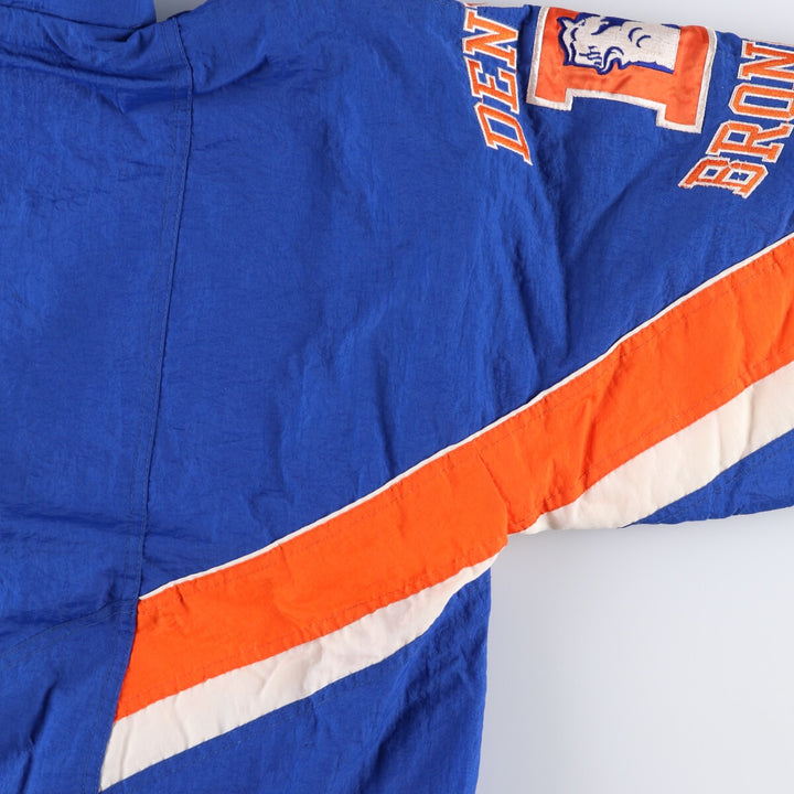 90'S Starter NFL DENVER BRONCOS Denver Broncos Padded Hoodie Puffer Jacket Men's L Size Vintage /eaa453892