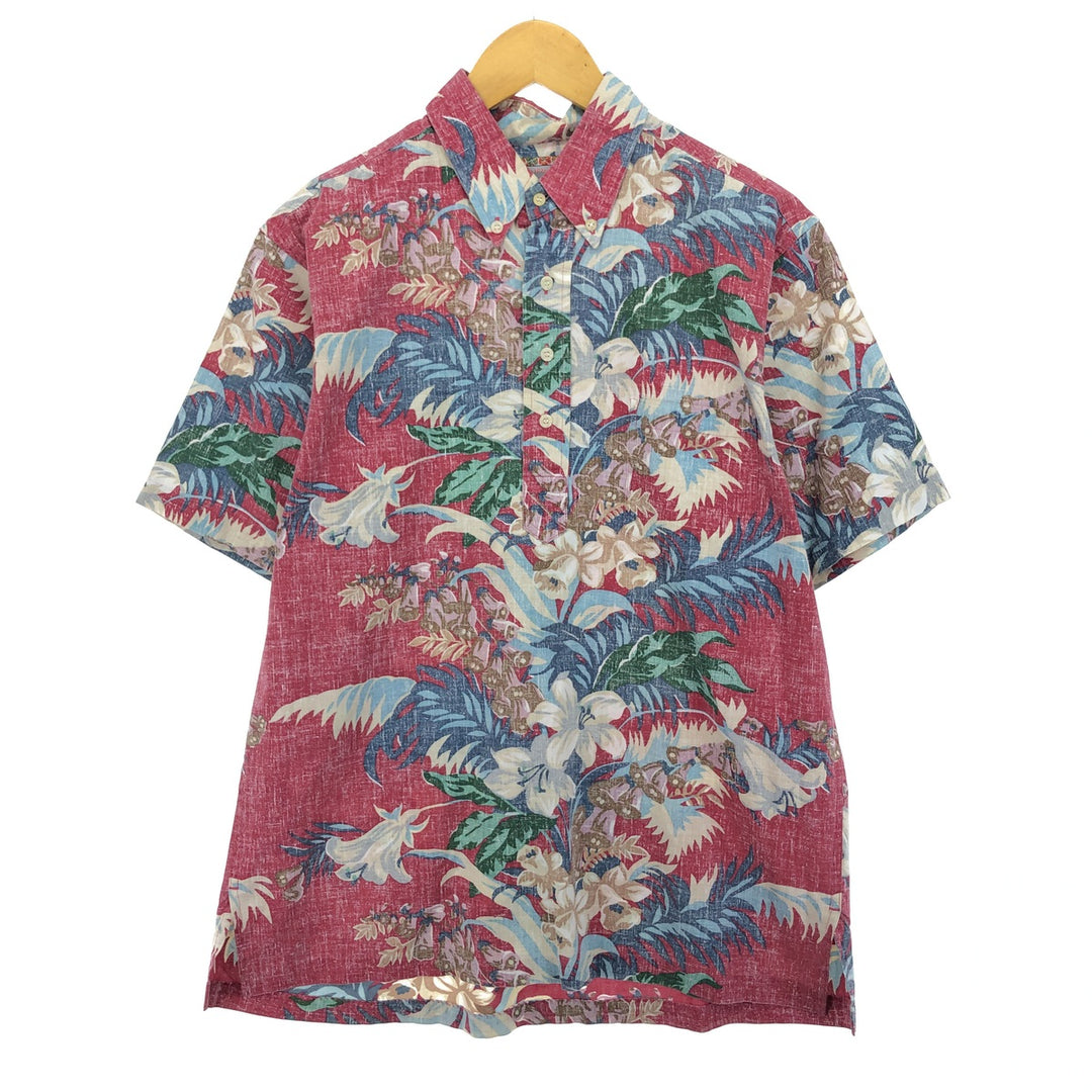 Reyn Spooner COMMEMORATIVE CLASSICS All-over Botanical Pattern Pullover Button-down Hawaiian Aloha Shirt Men's M /eaa454003