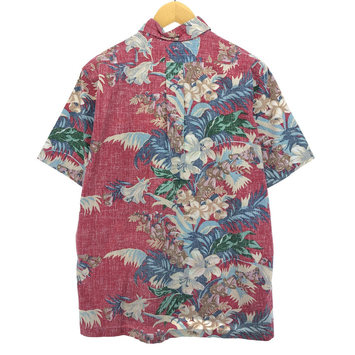 Reyn Spooner COMMEMORATIVE CLASSICS All-over Botanical Pattern Pullover Button-down Hawaiian Aloha Shirt Men's M /eaa454003