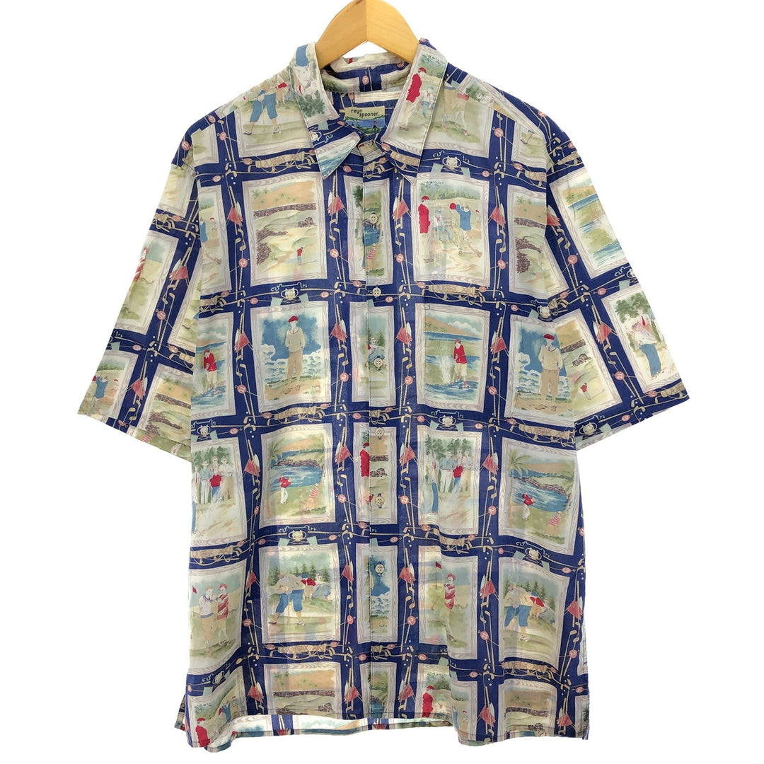 90'S Reyn Spooner all-over print Hawaiian aloha shirt, made in Hawaii, men's XL, vintage /eaa454006