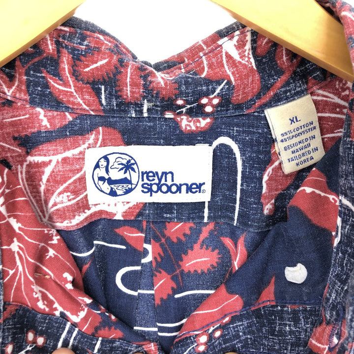 Reyn Spooner REYNSPOONER All-over Japanese Pattern Button-down Hawaiian Aloha Shirt Men's XL Vintage /eaa454020