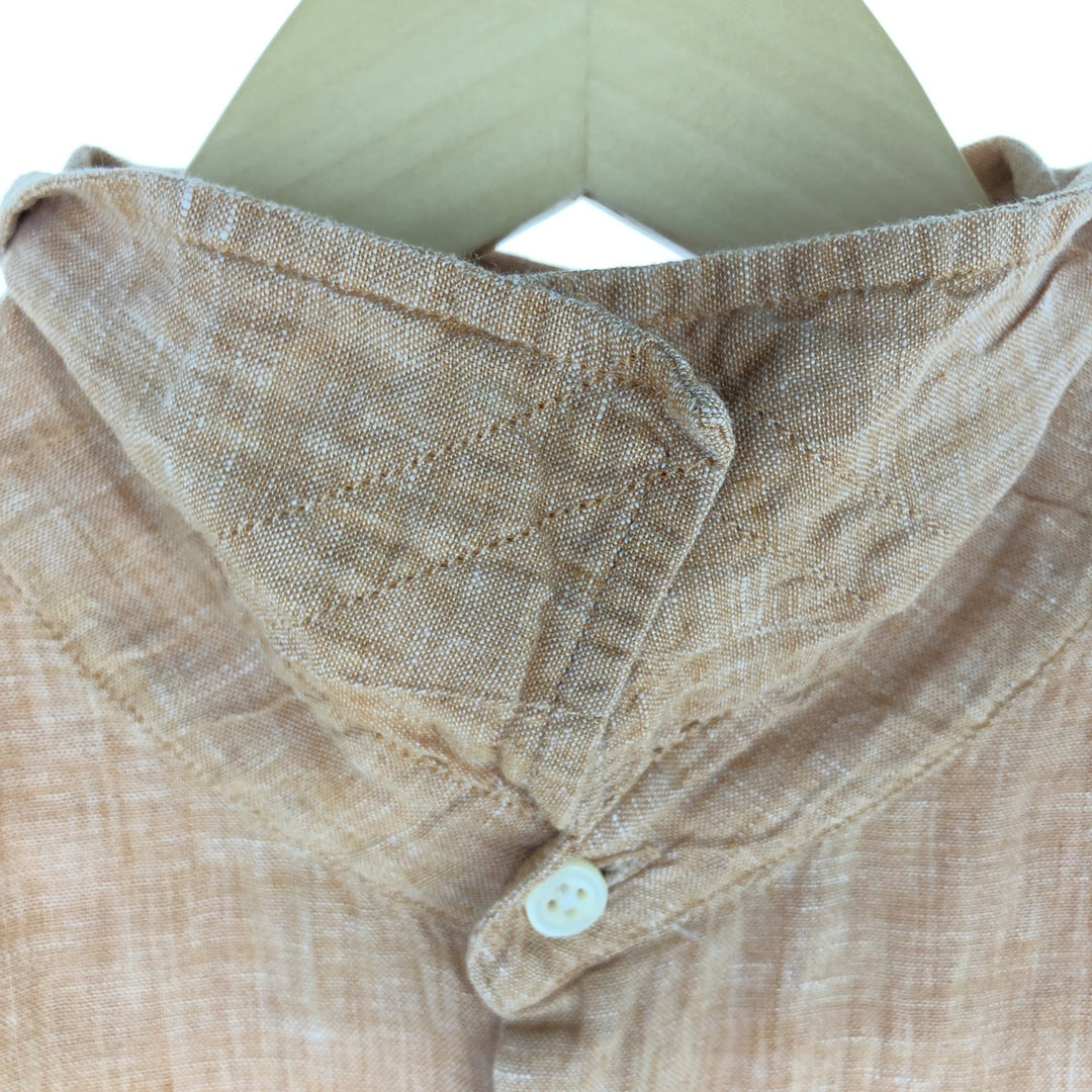 Banana Republic Wide Collar Long Sleeve Linen Shirt Men's M /eaa454025