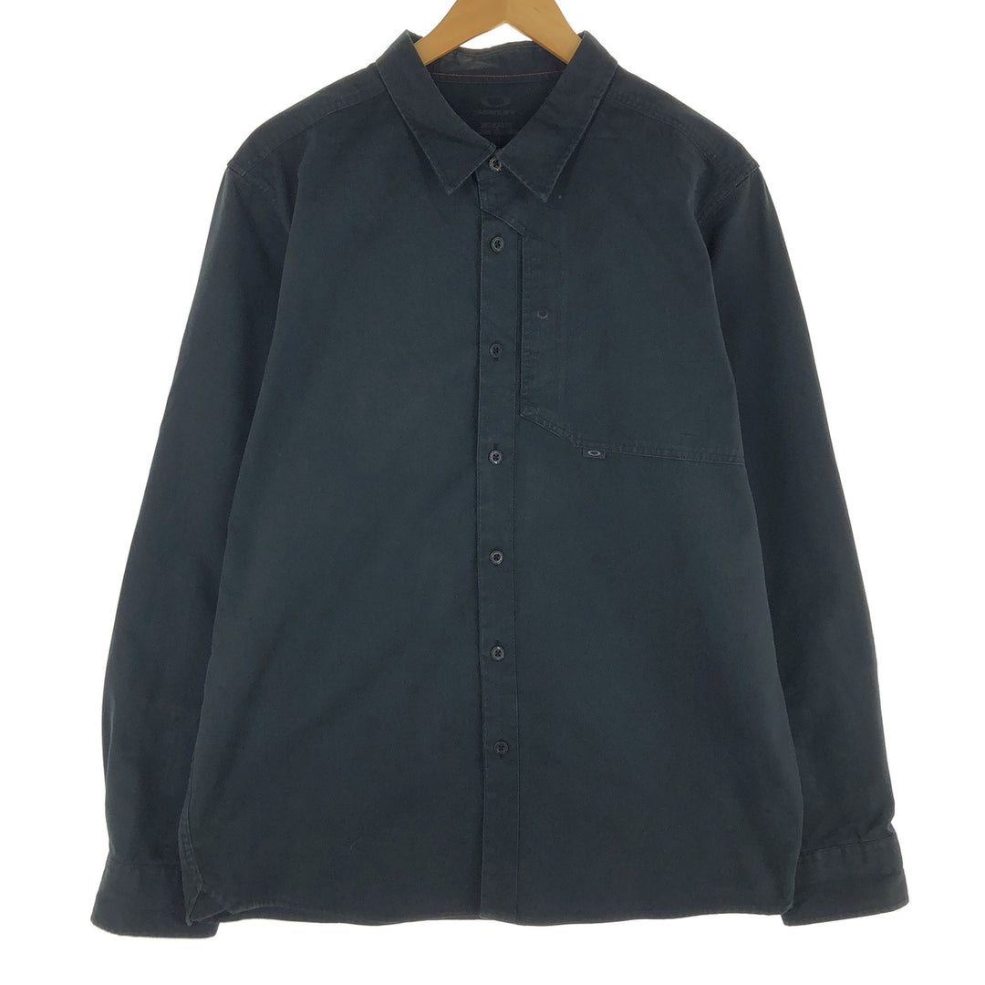 Oakley OAKLEY Long Sleeve Polycotton Shirt Men's L /eaa454029