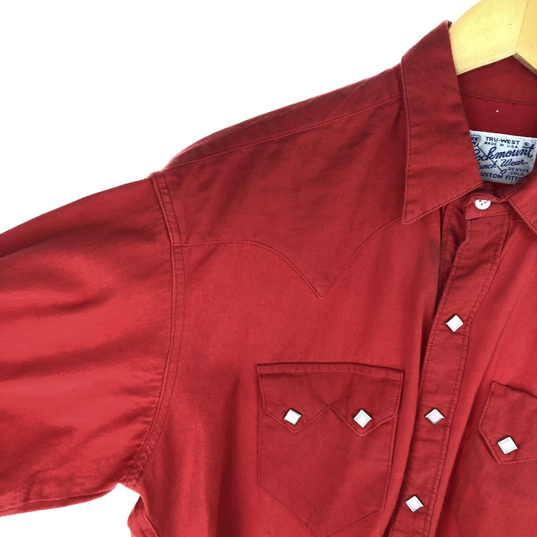 80'S Rockmount Ranch Wear Long Sleeve Western Shirt Made in USA Men's L Vintage /eaa454038