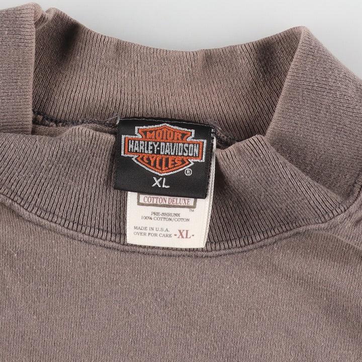 90'S Harley-Davidson mock neck long T-shirt, made in USA, men's XL, vintage /eaa454095