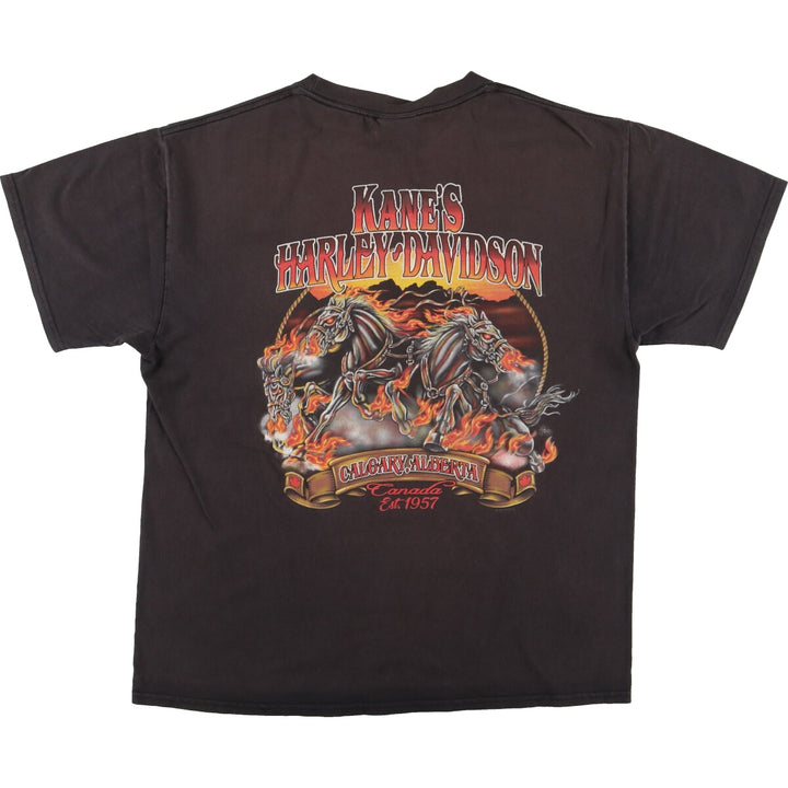 Harley-Davidson Back Print Motorcycle Bike T-Shirt Men's L /eaa454124