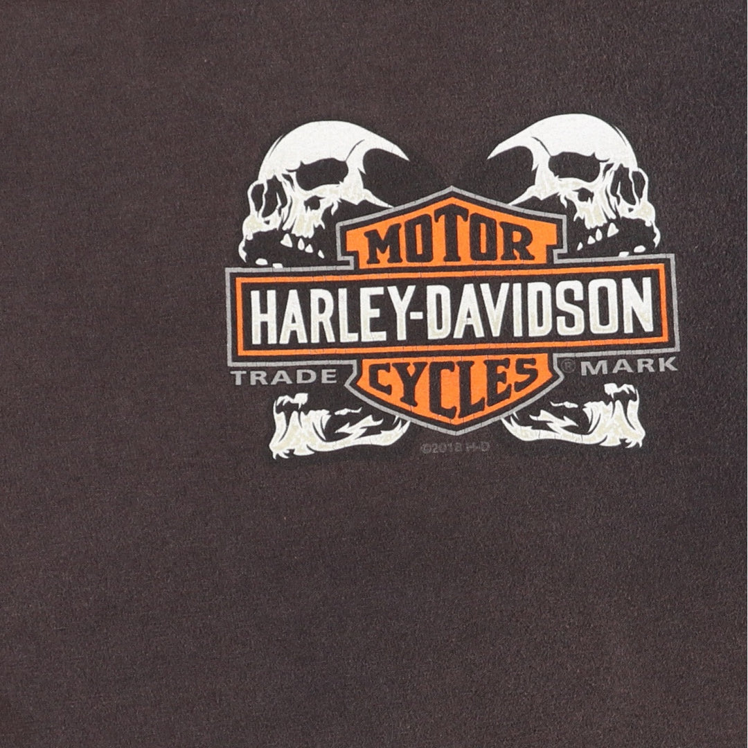 Harley-Davidson Back Print Motorcycle Bike T-Shirt Men's L /eaa454124