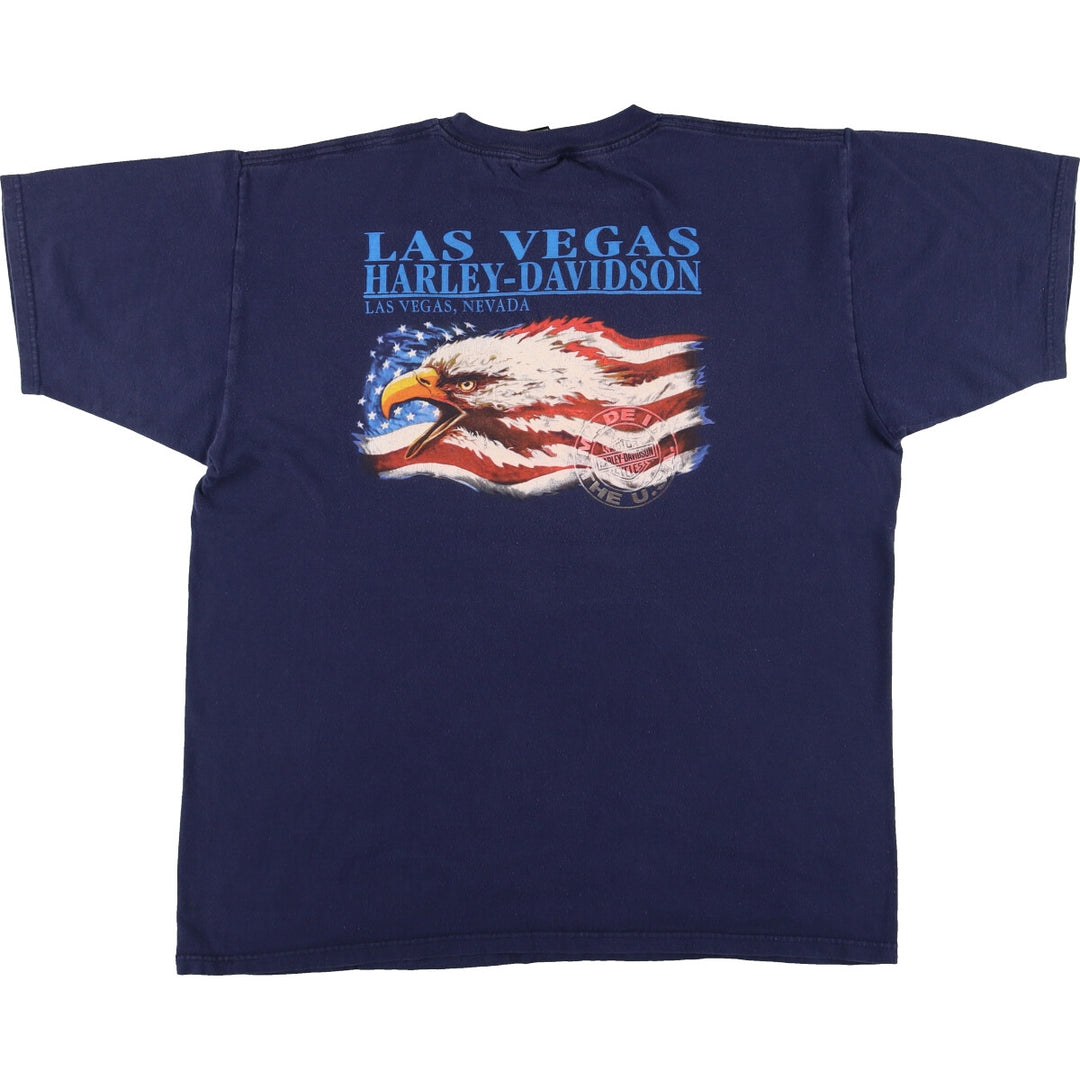 Harley-Davidson Eagle Pattern Motorcycle Bike T-shirt Men's XL /eaa454138