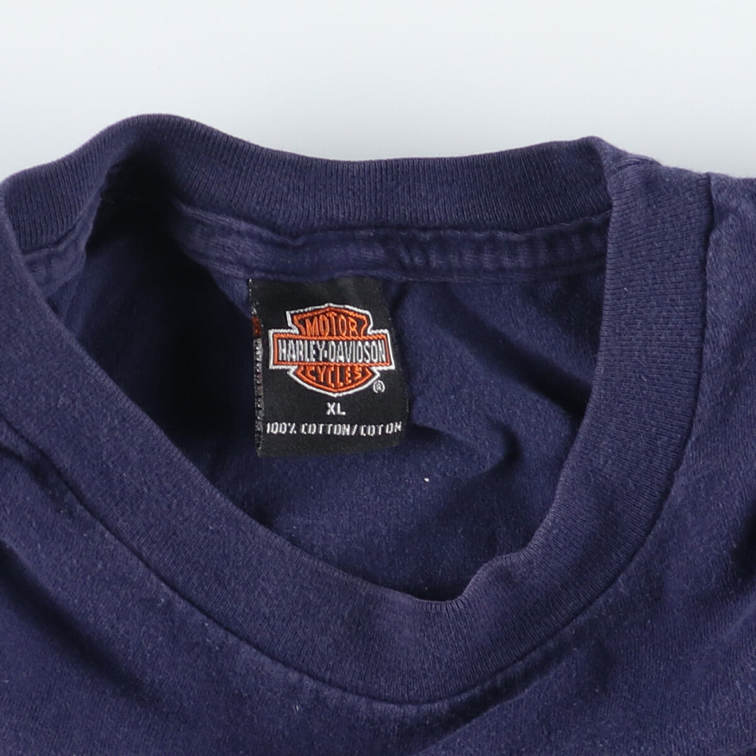 Harley-Davidson Eagle Pattern Motorcycle Bike T-shirt Men's XL /eaa454138