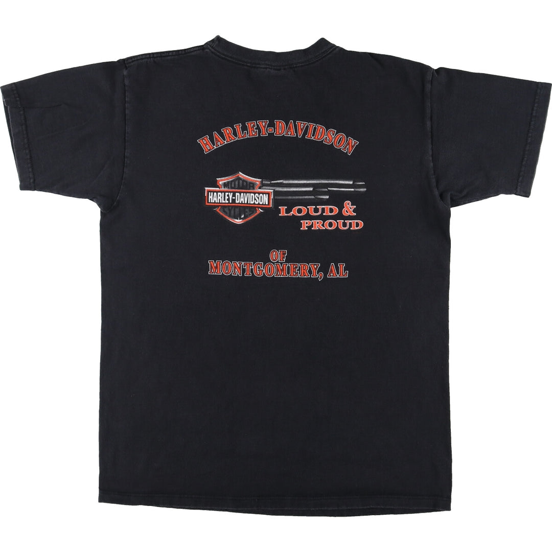 00'S Harley-Davidson Motorcycle Bike T-shirt Made in USA Men's L /eaa454140