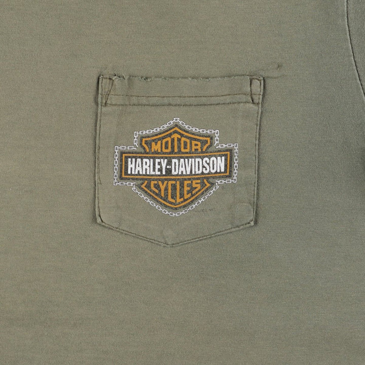 Harley-Davidson Back Print Motorcycle Bike T-Shirt Made in USA Men's L /eaa454144