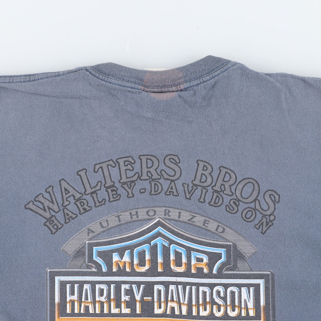 00'S Harley-Davidson Motorcycle Bike T-shirt Made in USA Men's L /eaa454147