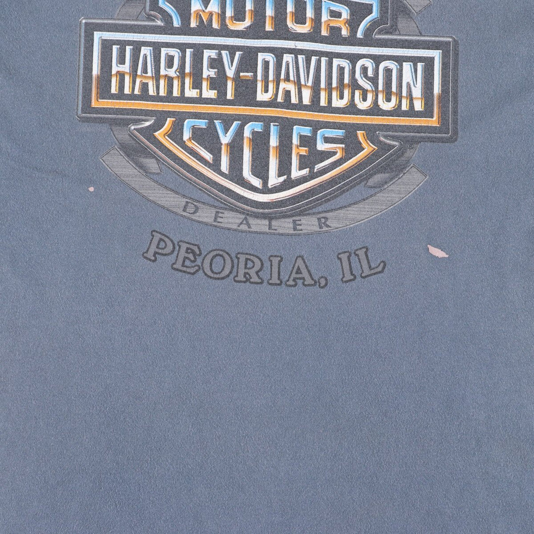 00'S Harley-Davidson Motorcycle Bike T-shirt Made in USA Men's L /eaa454147