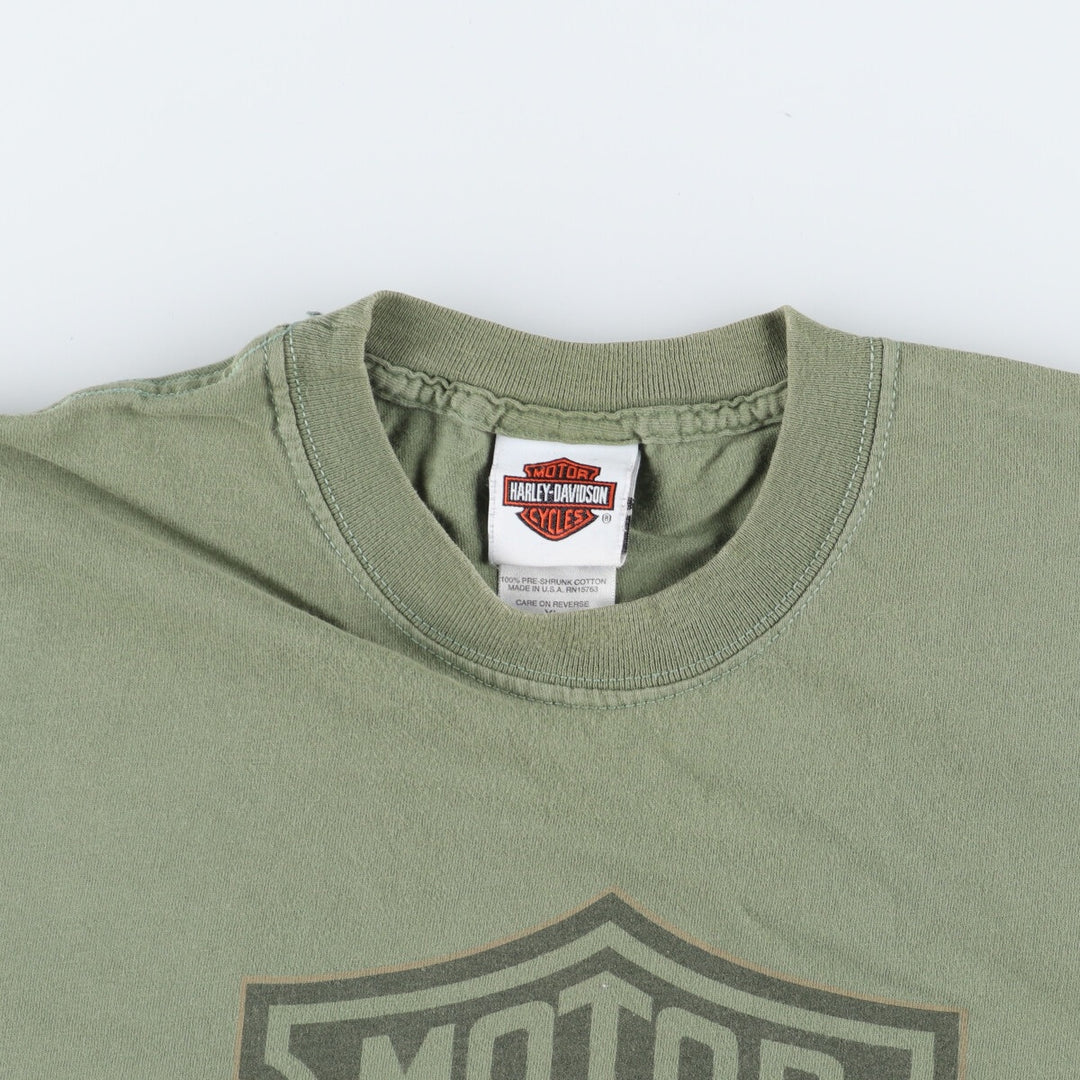 00'S Harley-Davidson HANES Motorcycle Bike T-shirt Made in USA Men's XL /eaa454149