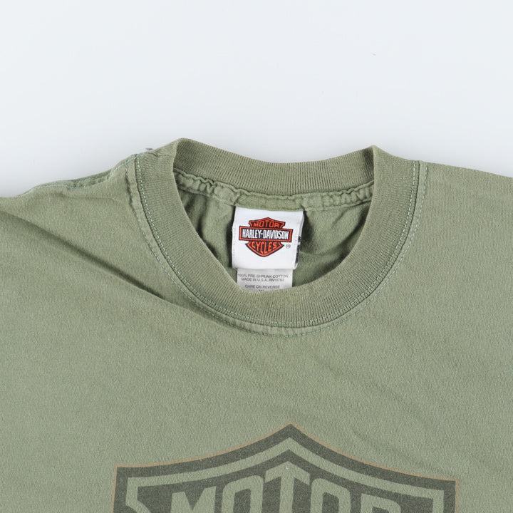 00'S Harley-Davidson HANES Motorcycle Bike T-shirt Made in USA Men's XL /eaa454149