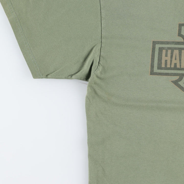 00'S Harley-Davidson HANES Motorcycle Bike T-shirt Made in USA Men's XL /eaa454149